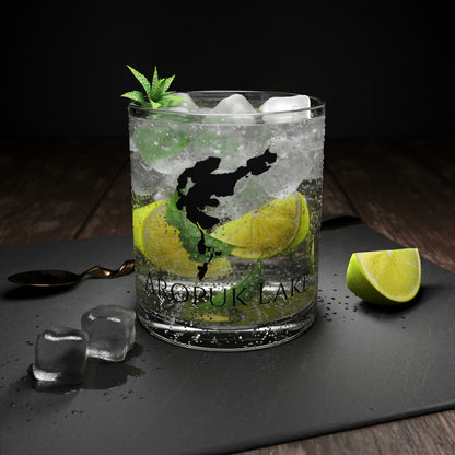 Aropuk Lake Bar Glass, Alaska lake gift - 10oz Cocktail View