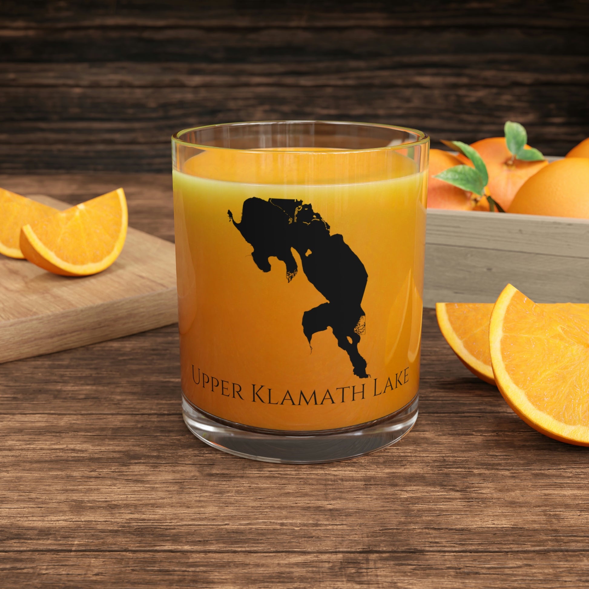 Upper Klamath Lake Bar Glass, Oregon lake gift - 10oz Orange Juice View