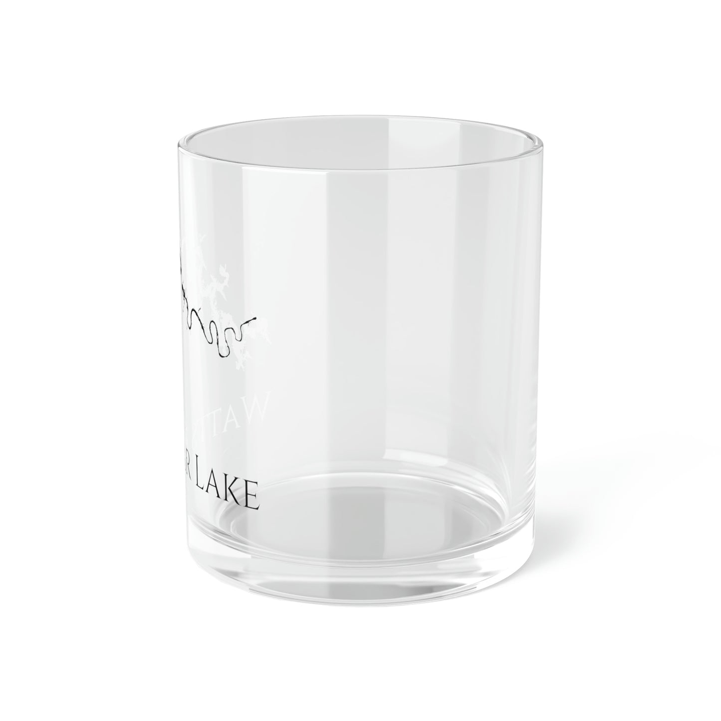 Watts Bar Lake Bar Glass, Tennessee lake gift - 10oz Right Side View