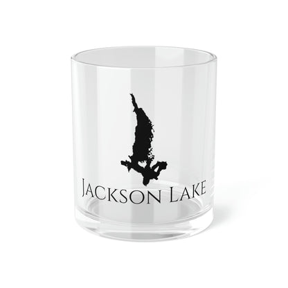 Jackson Lake Bar Glass, Wyoming lake gift - 10oz Front View