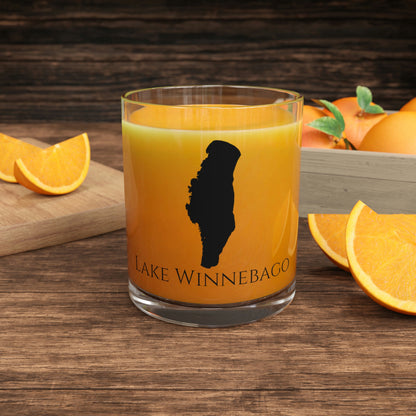 Lake Winnebago Bar Glass, Wisconsin lake gift - 10oz Orange Juice View