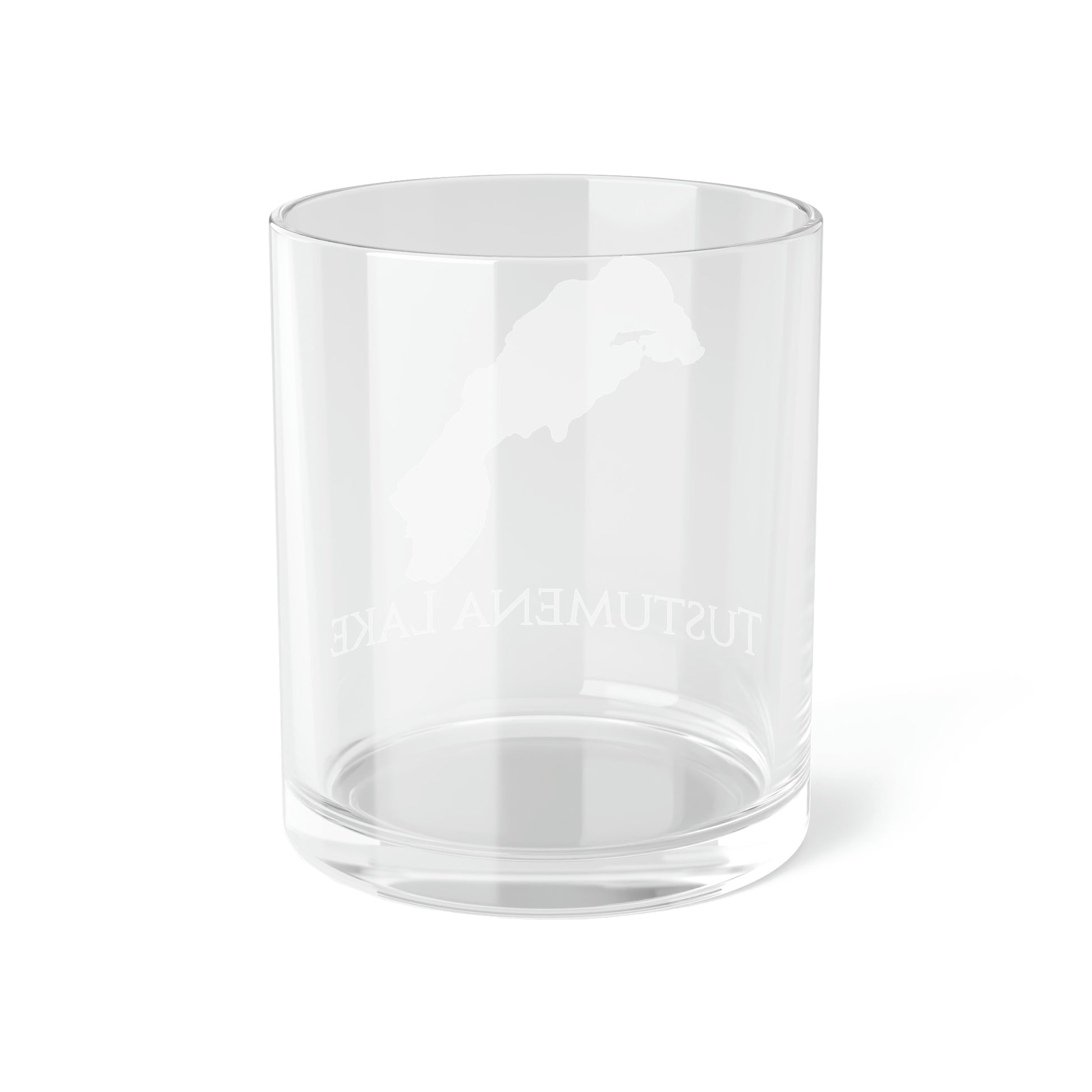 Tustumena Lake Bar Glass, Alaska lake gift - 10oz Back View