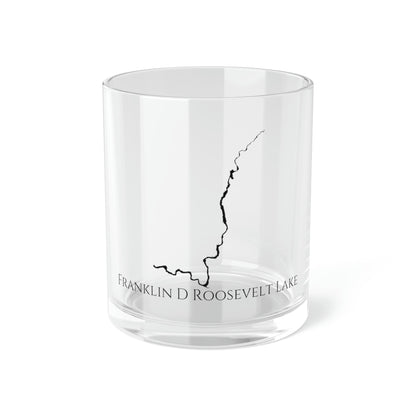 Franklin D Roosevelt Lake Bar Glass, Washington lake gift - 10oz Front View