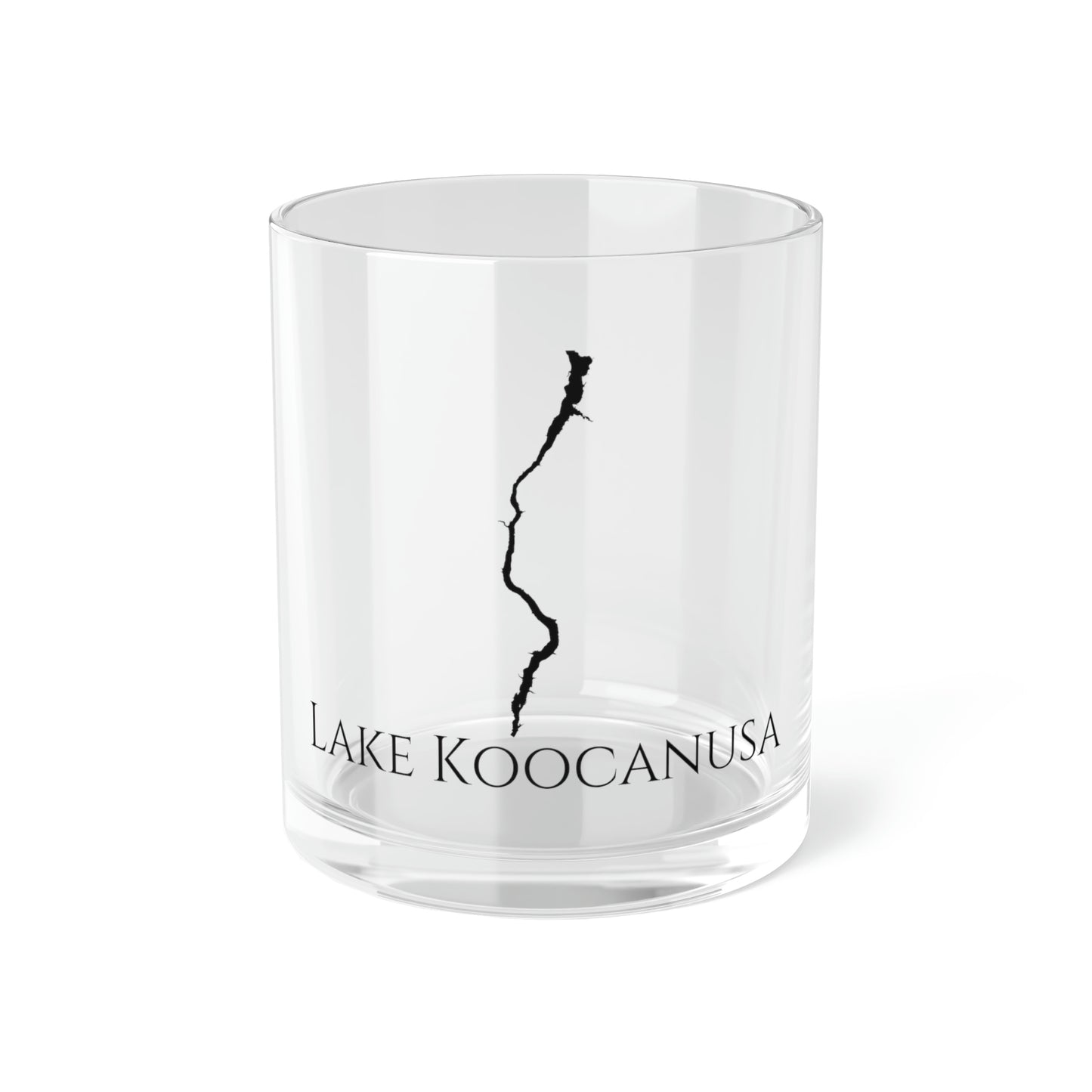 Lake Koocanusa Bar Glass, Montana lake gift - 10oz Front View