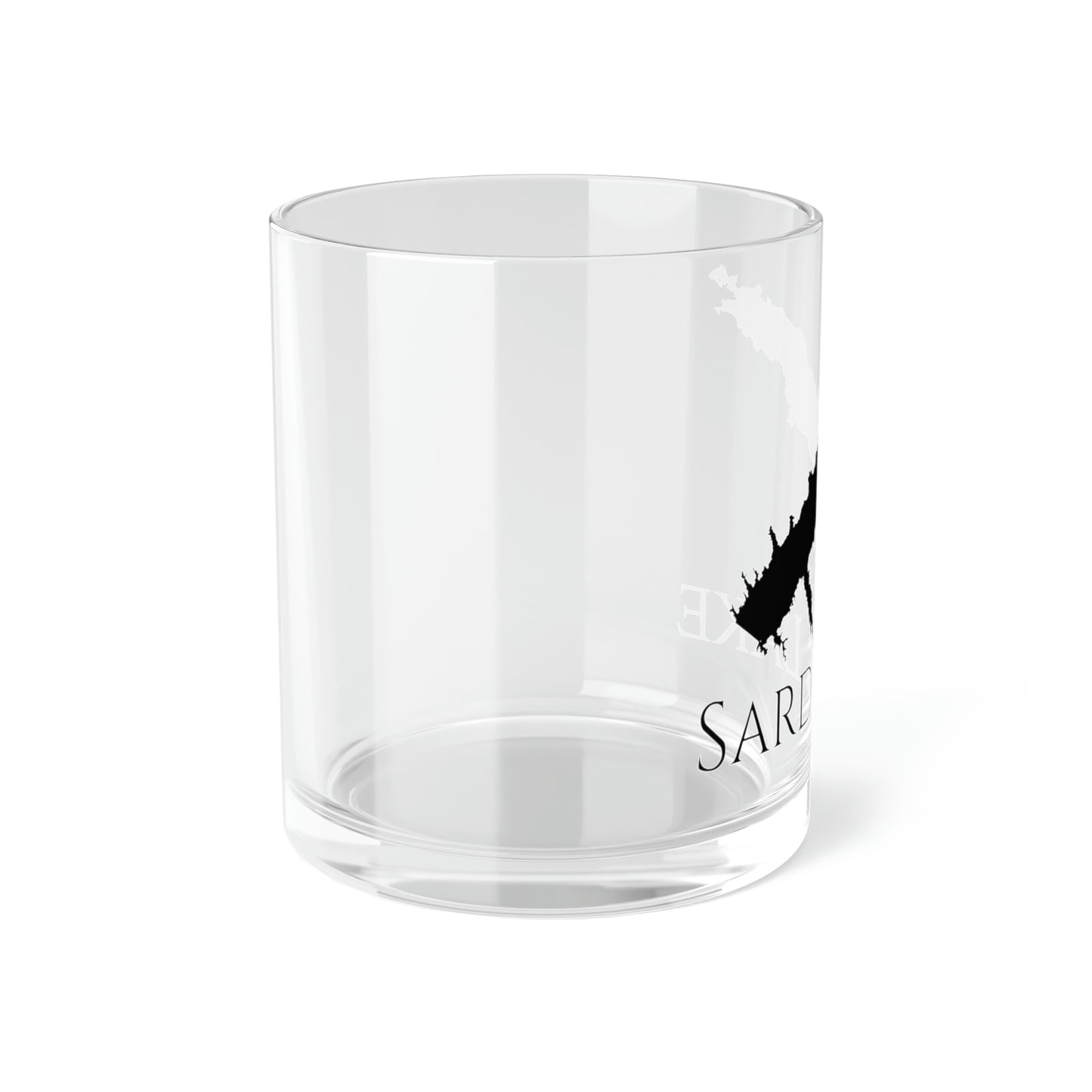 Sardis Lake Bar Glass, Mississippi lake gift - 10oz Left Side View