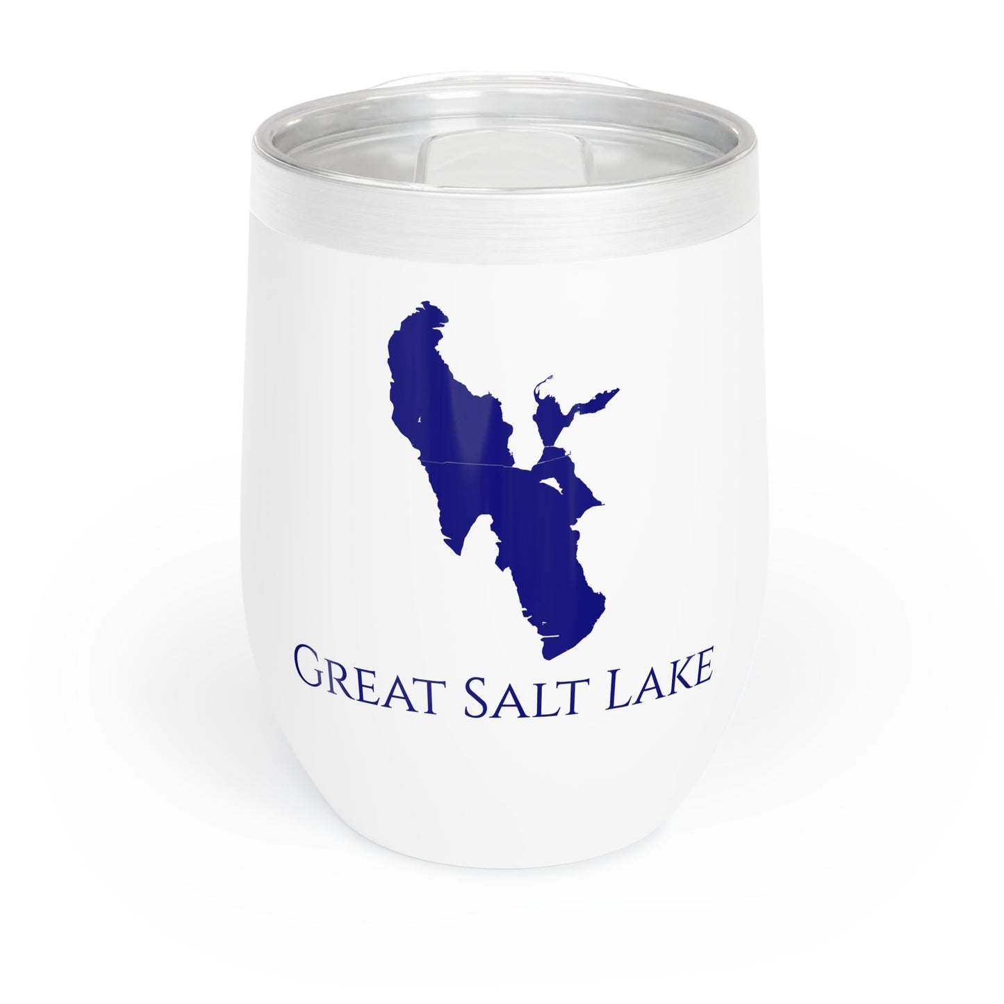 Great Salt Lake, NV Wine Tumbler-Navy