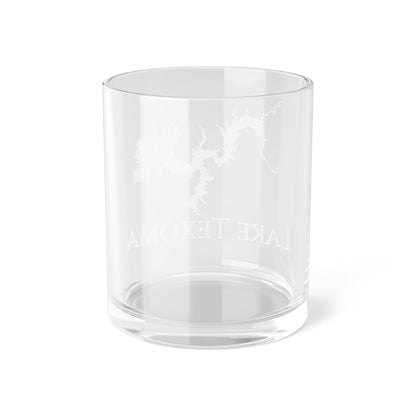 Lake Texoma Bar Glass, Texas lake gift - 10oz Back View