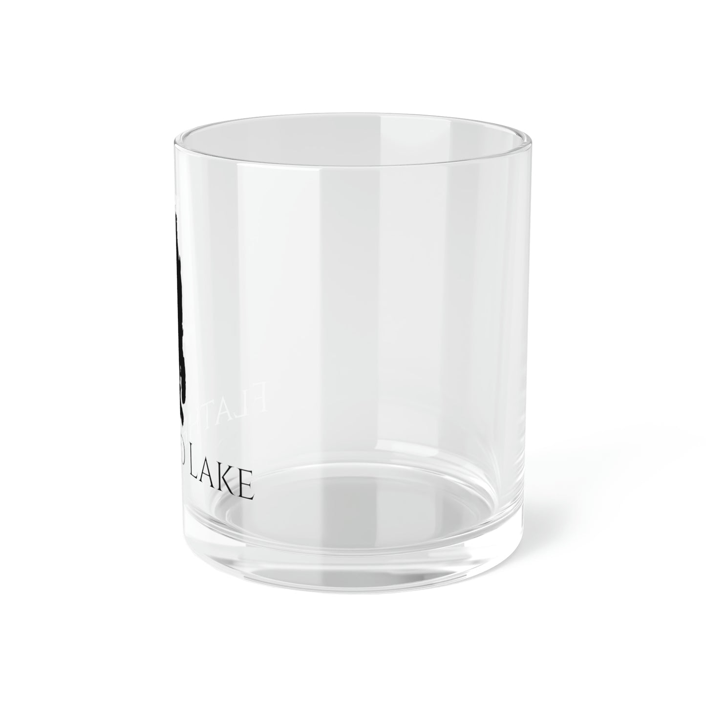 Flathead Lake Bar Glass, Montana lake gift - 10oz Right Side View