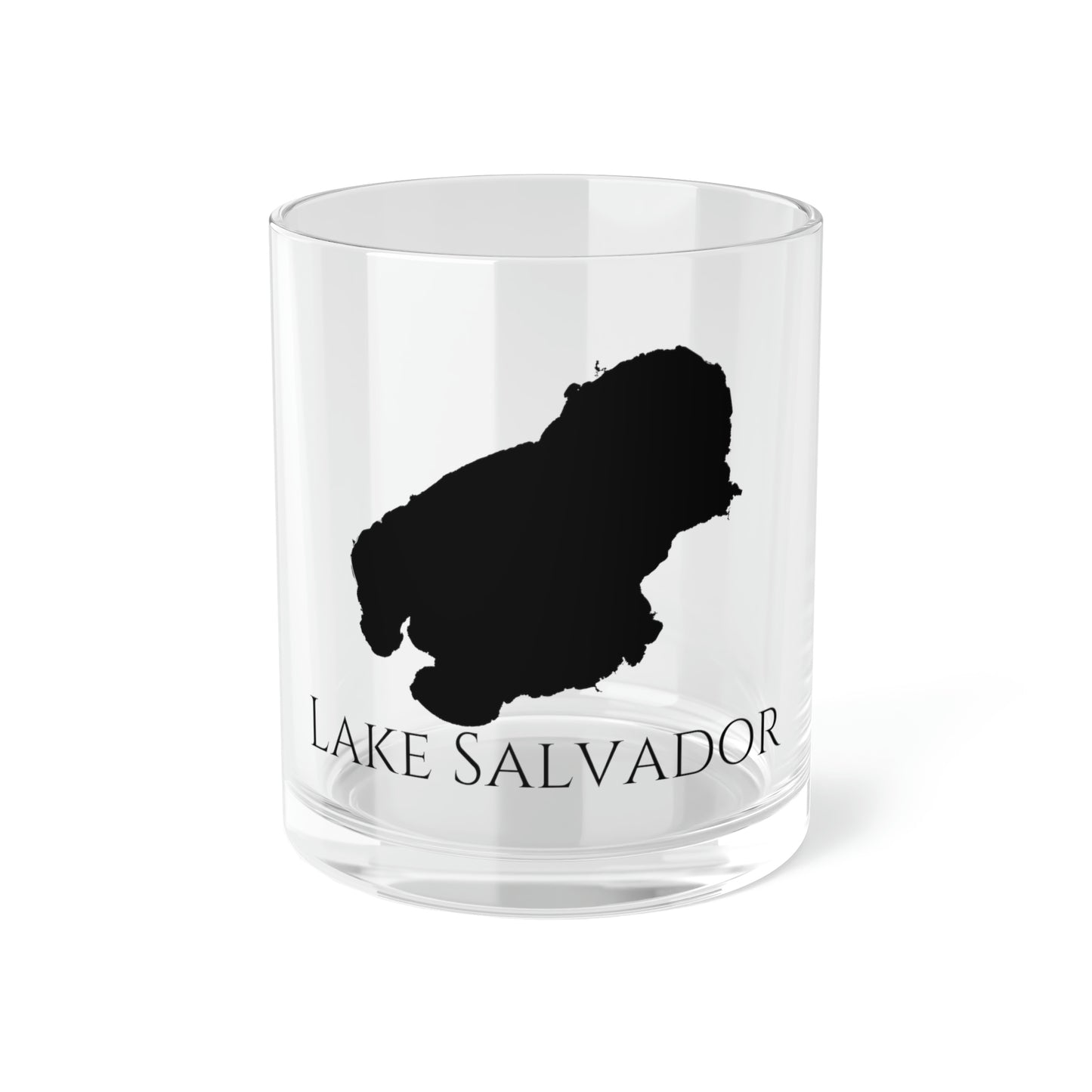 Lake Salvador Bar Glass, Louisiana lake gift - 10oz Front View