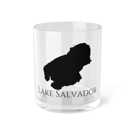 Lake Salvador Bar Glass, Louisiana lake gift - 10oz Front View