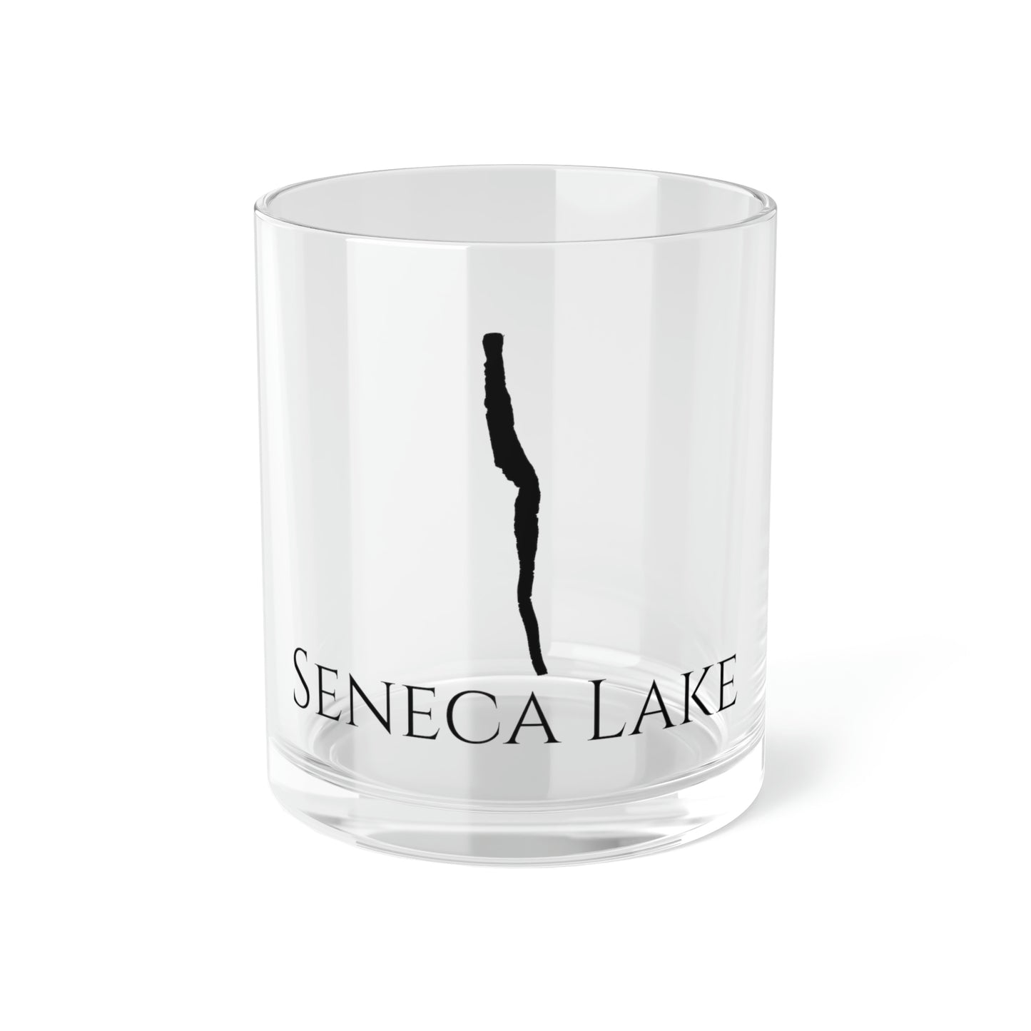 Seneca Lake Bar Glass, New York lake gift - 10oz Front View