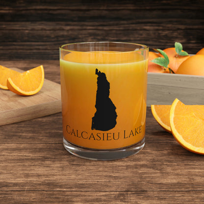 Calcasieu Lake Bar Glass, Louisiana lake gift - 10oz Orange Juice View