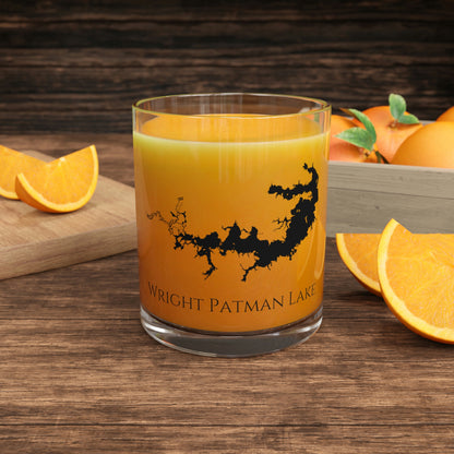 Wright Patman Lake Bar Glass, Texas lake gift - 10oz Orange Juice View