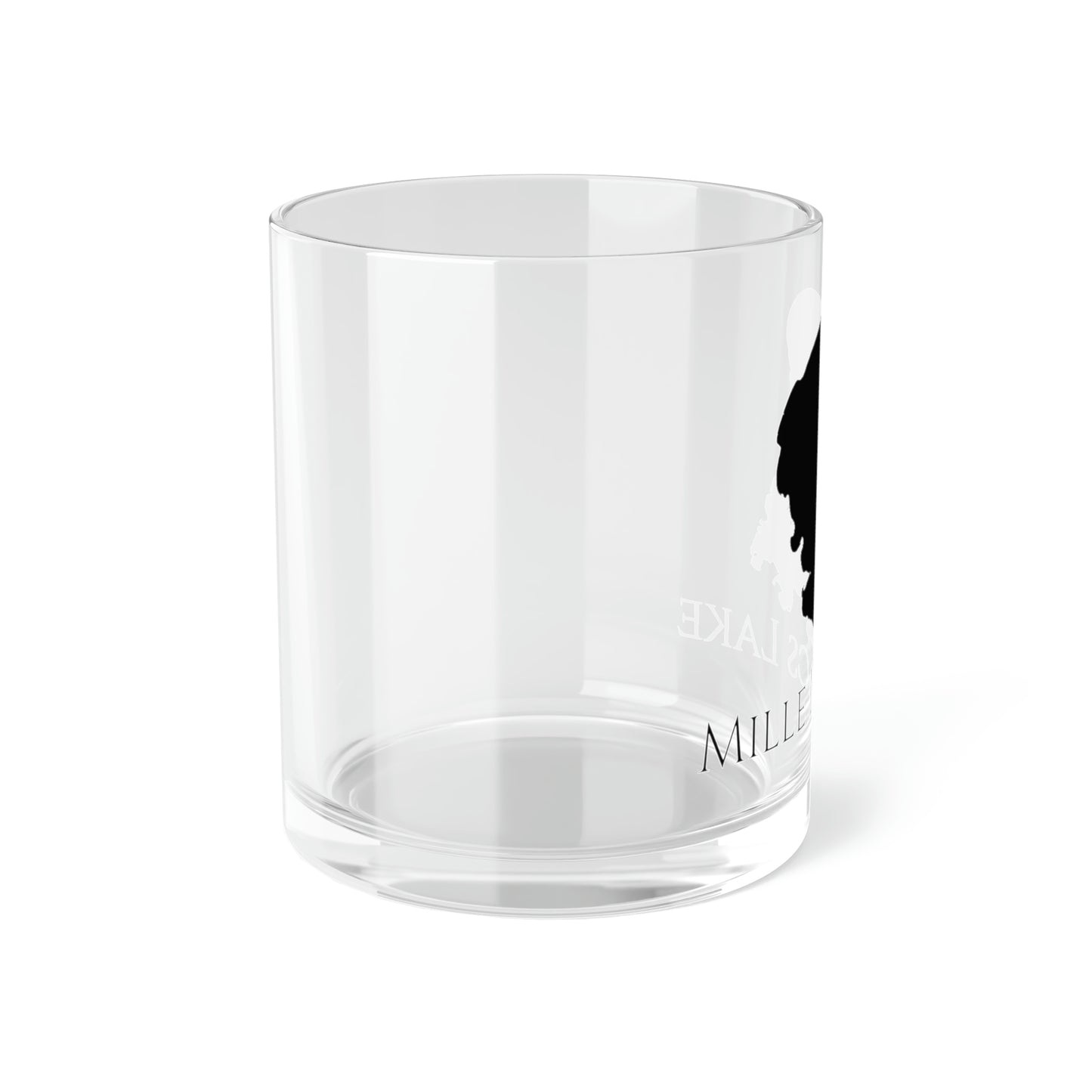 Mille Lacs Lake Bar Glass, Minnesota lake gift - 10oz Left Side View