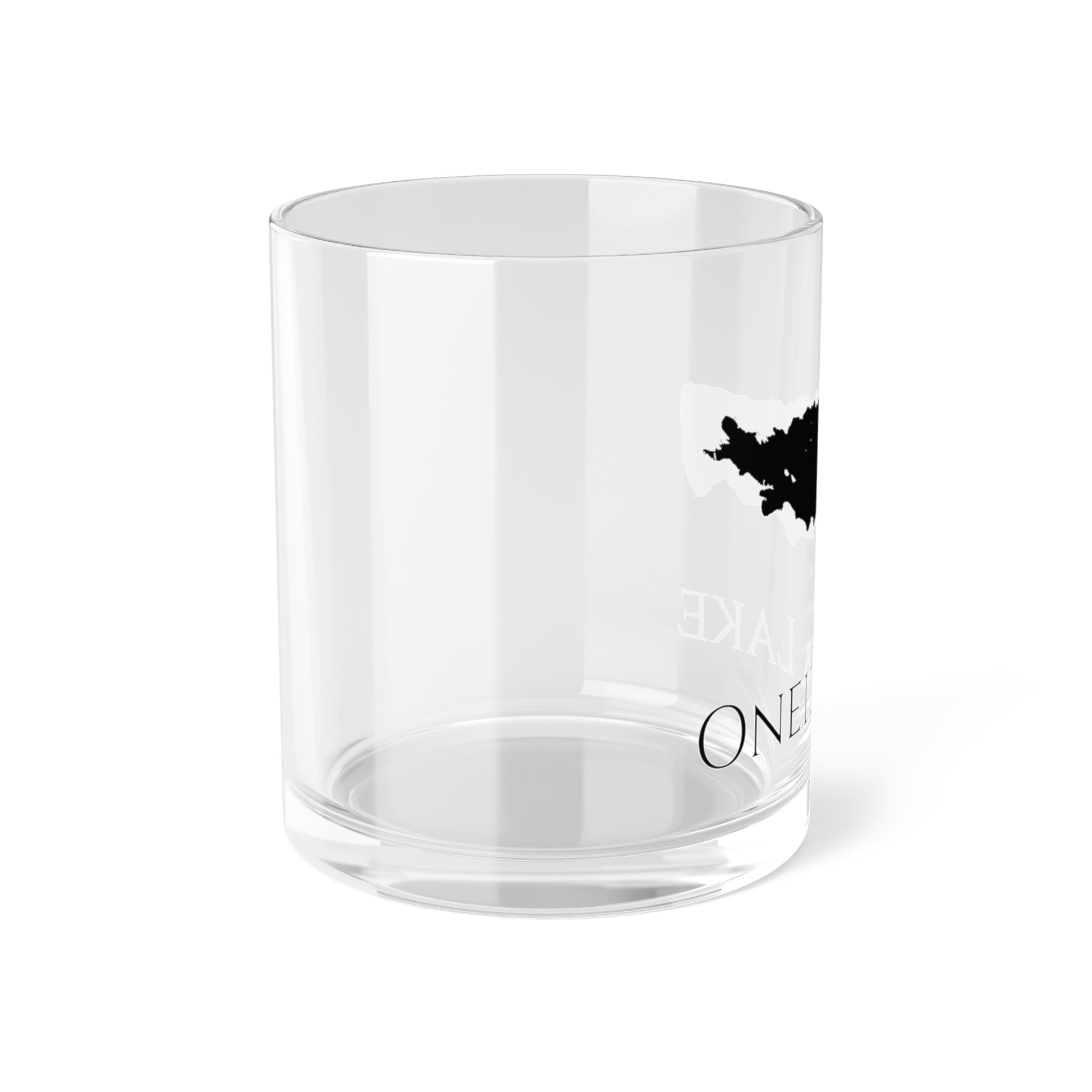 Oneida Lake Bar Glass, New York lake gift - 10oz Left Side View