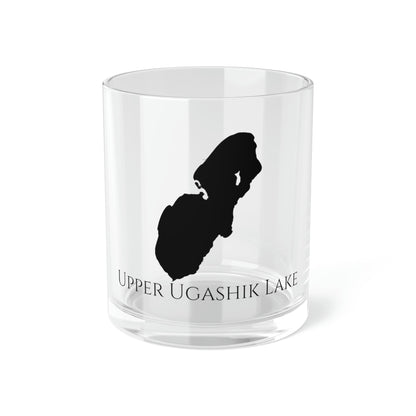 Upper Ugashik Lake Bar Glass, Alaska lake gift - 10oz Front View