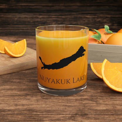 Nuyakuk Lake Bar Glass, Alaska lake gift - 10oz Orange Juice View