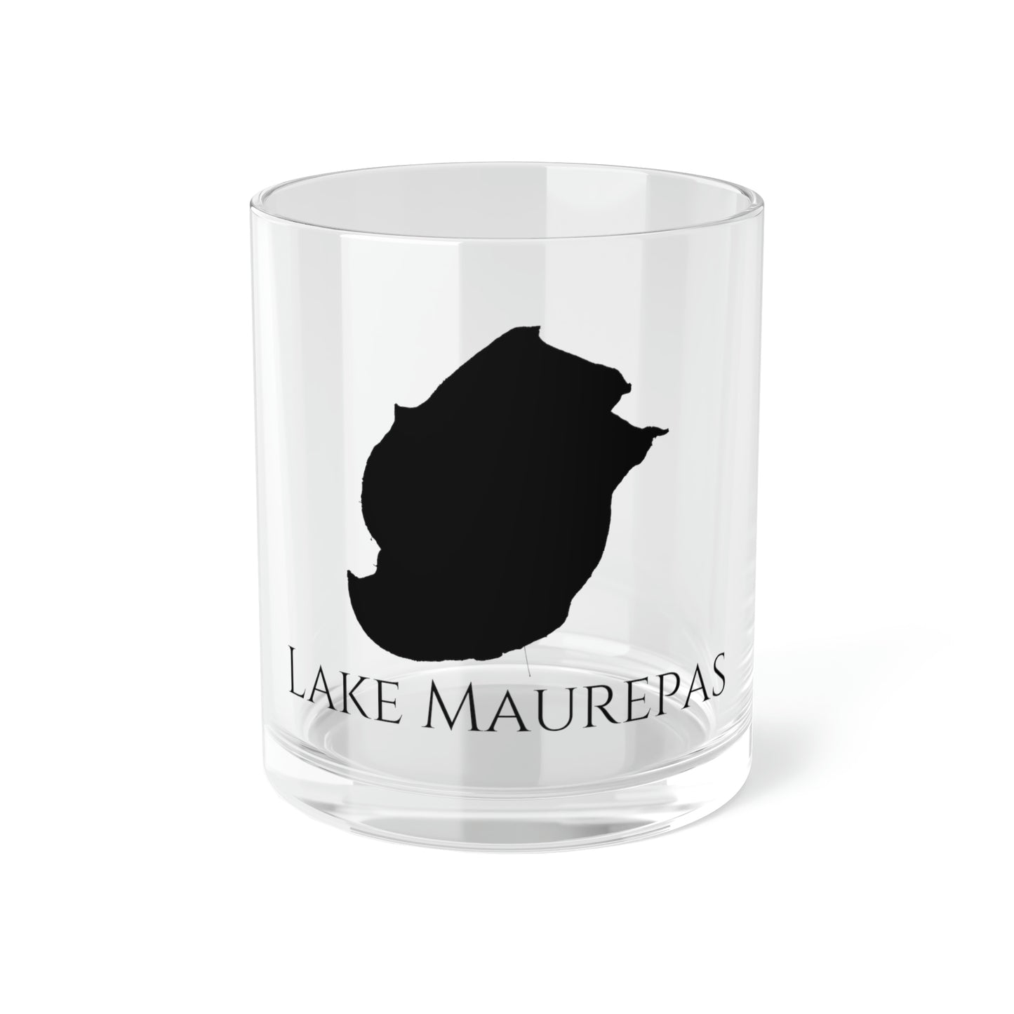 Lake Maurepas Bar Glass, Mississippi lake gift - 10oz Front View