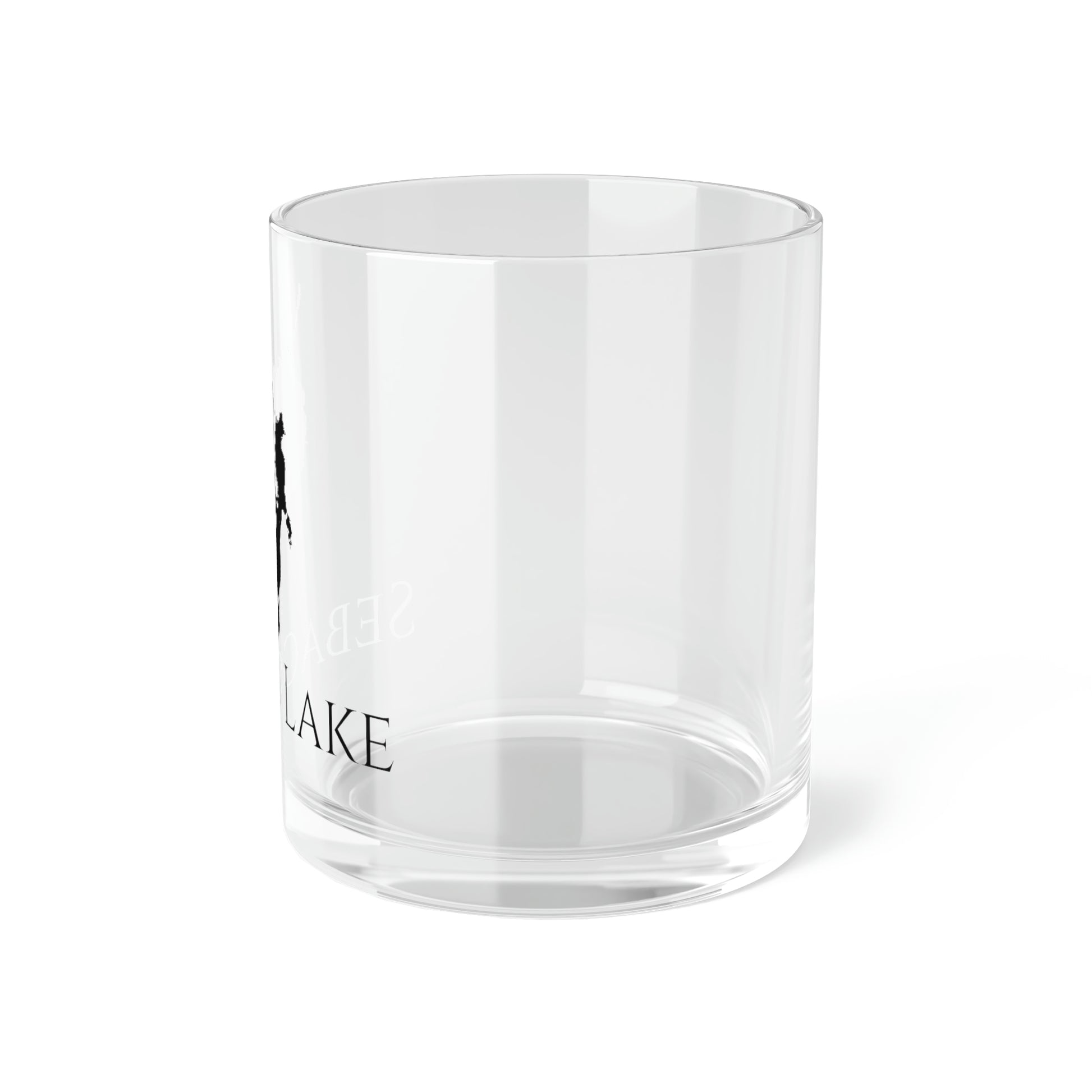 Sebago Lake Bar Glass, Maine lake gift - 10oz Right Side View