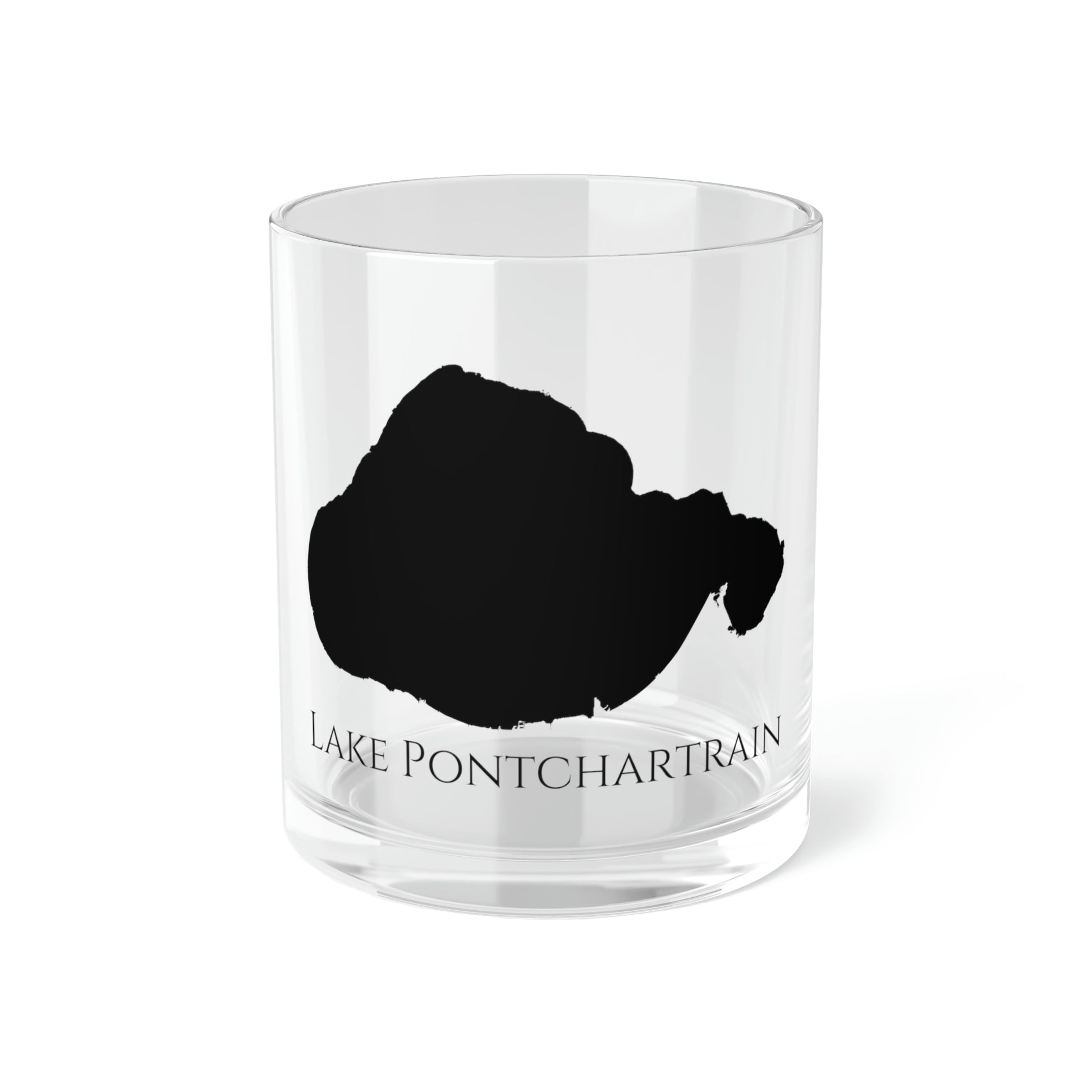 Lake Pontchartrain Bar Glass, Mississippi lake gift - 10oz Front View