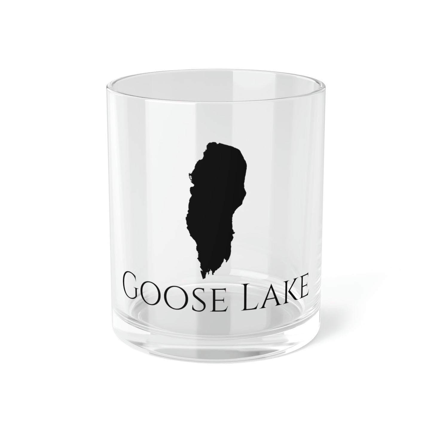 Goose Lake Bar Glass, Oregon lake gift - 10oz Front View