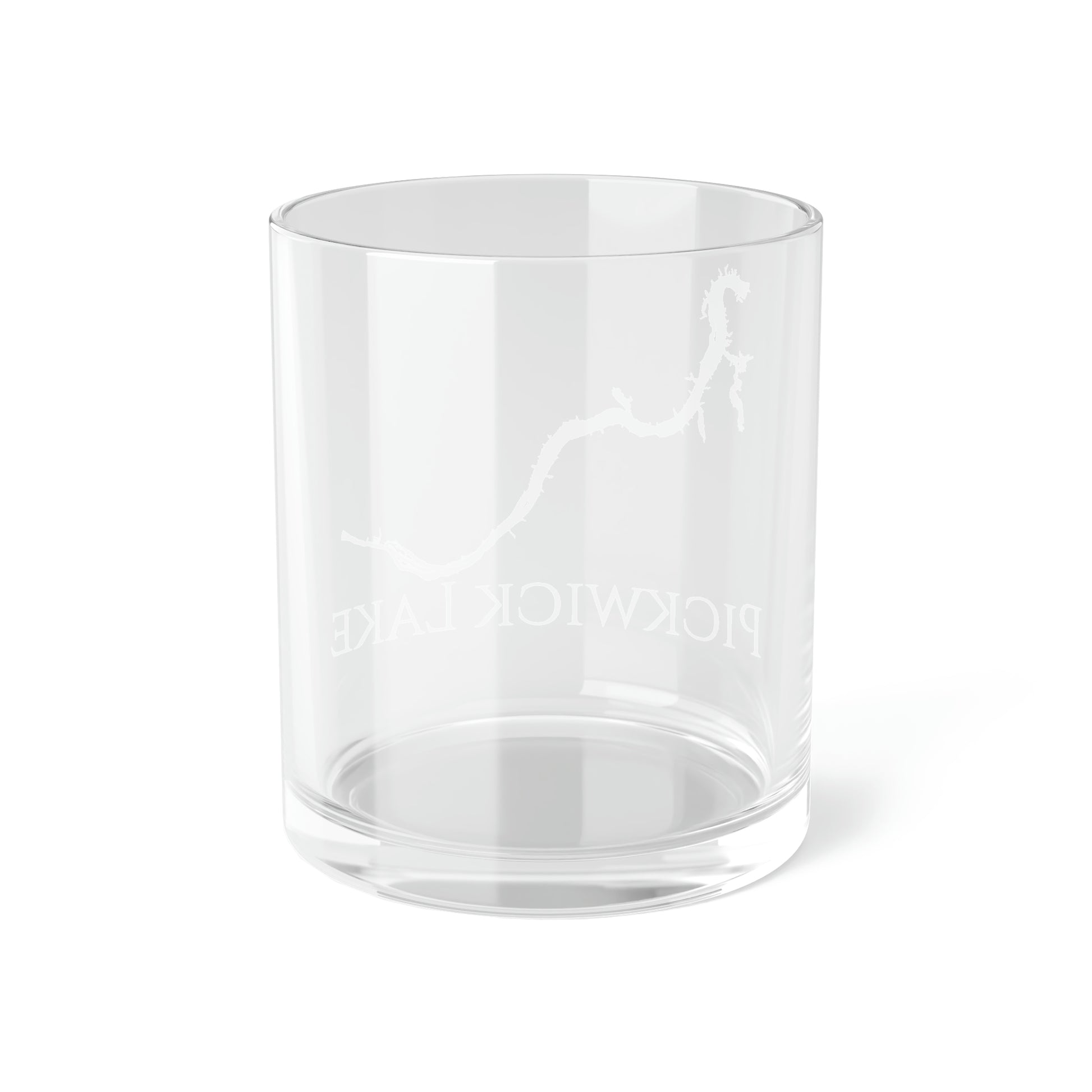 Pickwick Lake Bar Glass, Mississippi, Alabama, Tennessee lake gift - 10oz Back View