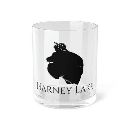 Harney Lake Bar Glass, Oregon lake gift - 10oz Front View