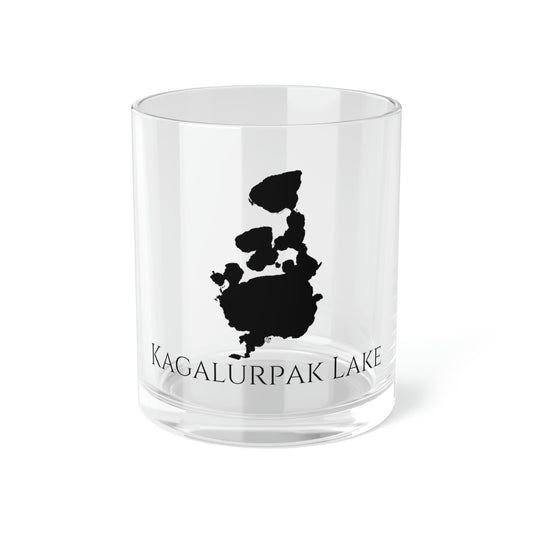 Kagalurpak Lake Bar Glass, Alaska lake gift - 10oz Front View