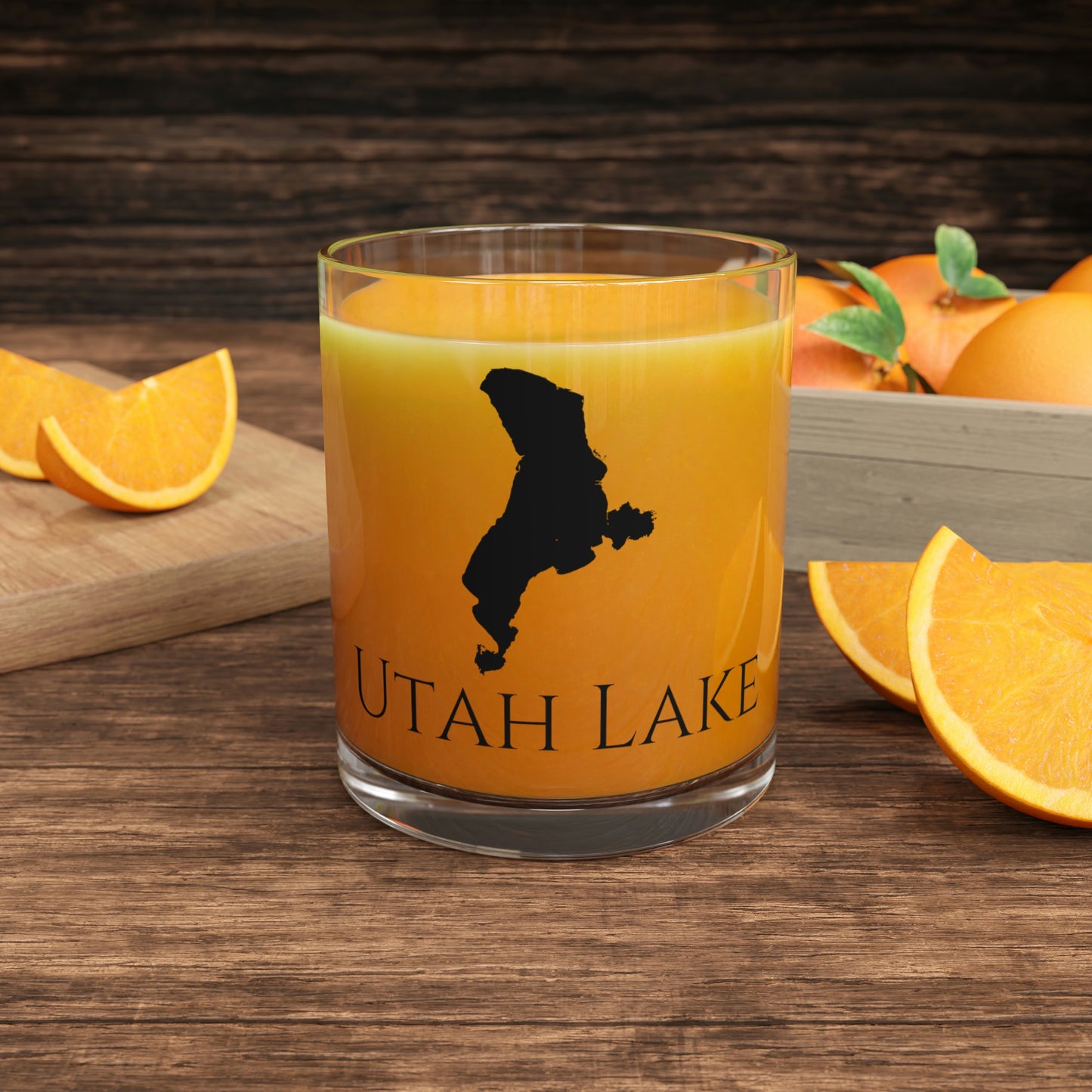 Utah Lake Bar Glass, Utah lake gift - 10oz Orange Juice View