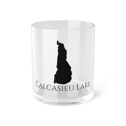 Calcasieu Lake Bar Glass, Louisiana lake gift - 10oz Front View