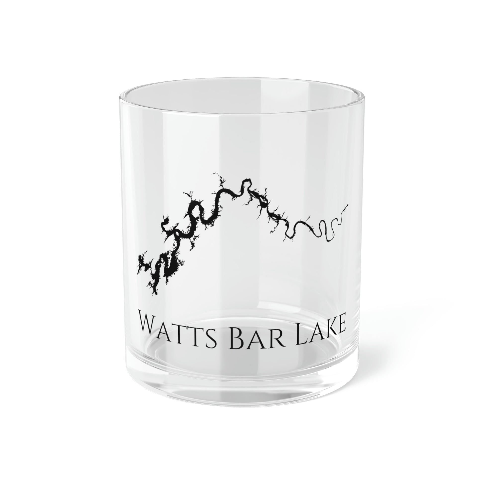 Watts Bar Lake Bar Glass, Tennessee lake gift - 10oz Front View