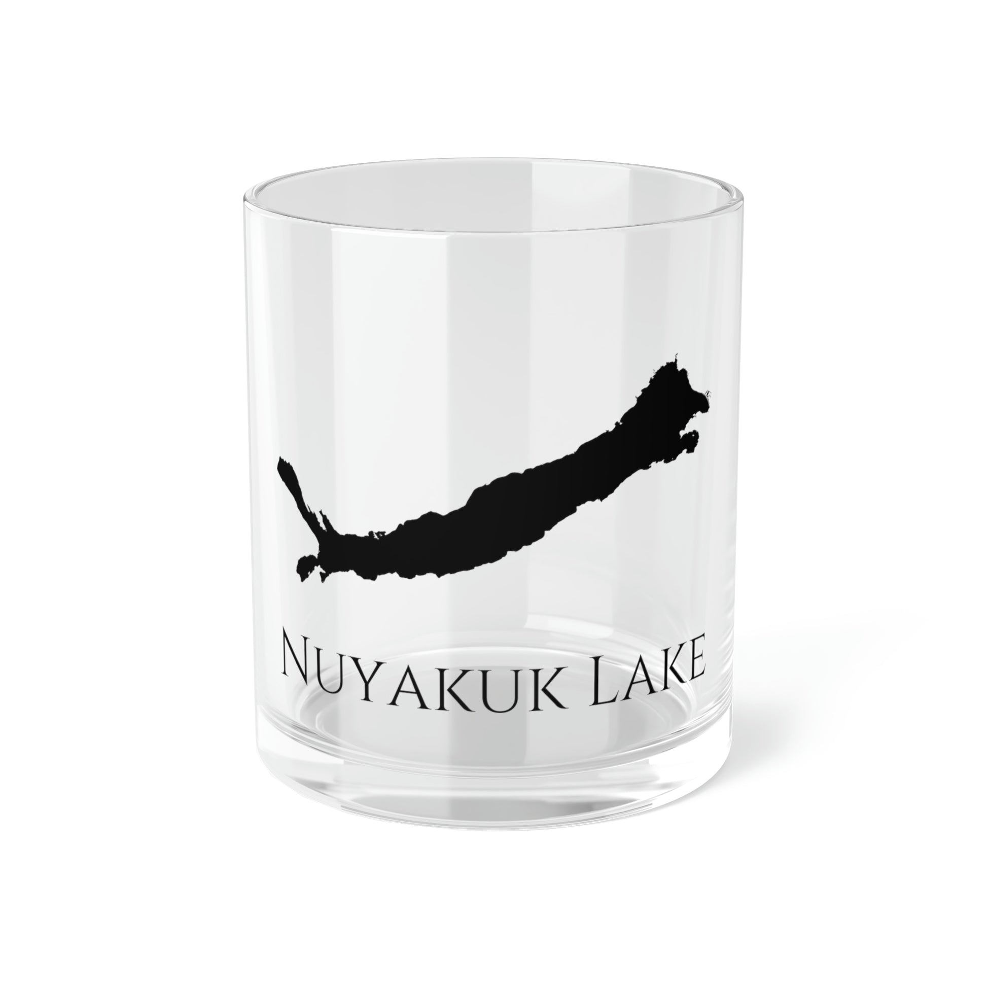 Nuyakuk Lake Bar Glass, Alaska lake gift - 10oz Front View