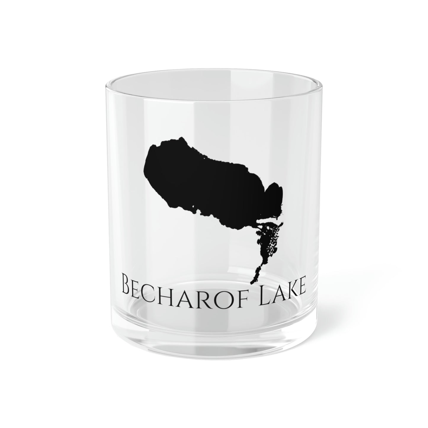 Becharof Lake Bar Glass, Alaska lake gift - 10oz Front View