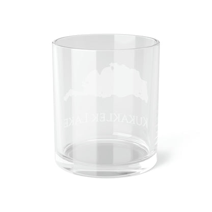 Kukaklek Lake Bar Glass, Alaska lake gift - 10oz Back View