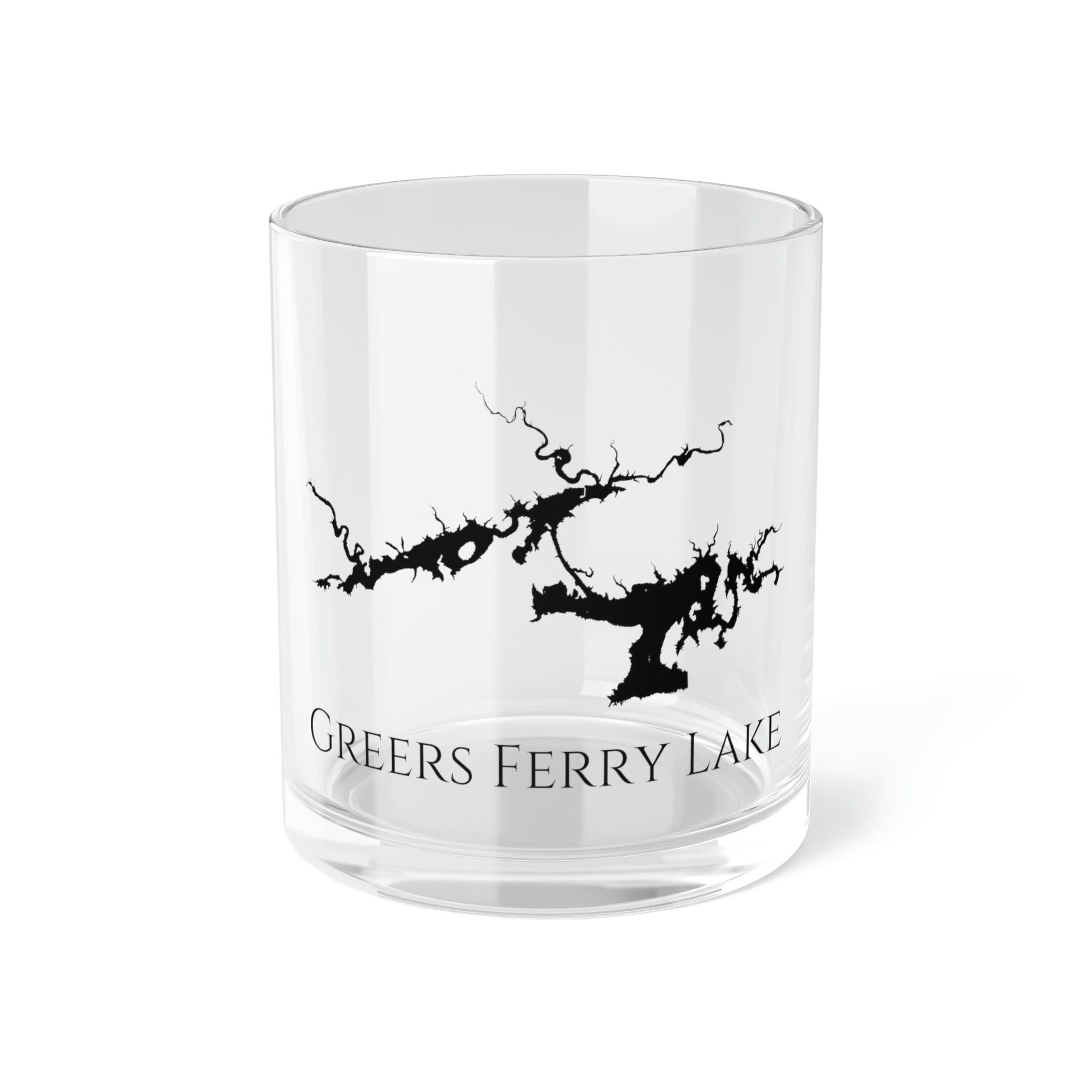 Greers Ferry Lake Bar Glass, Arkansas lake gift - 10oz Front View