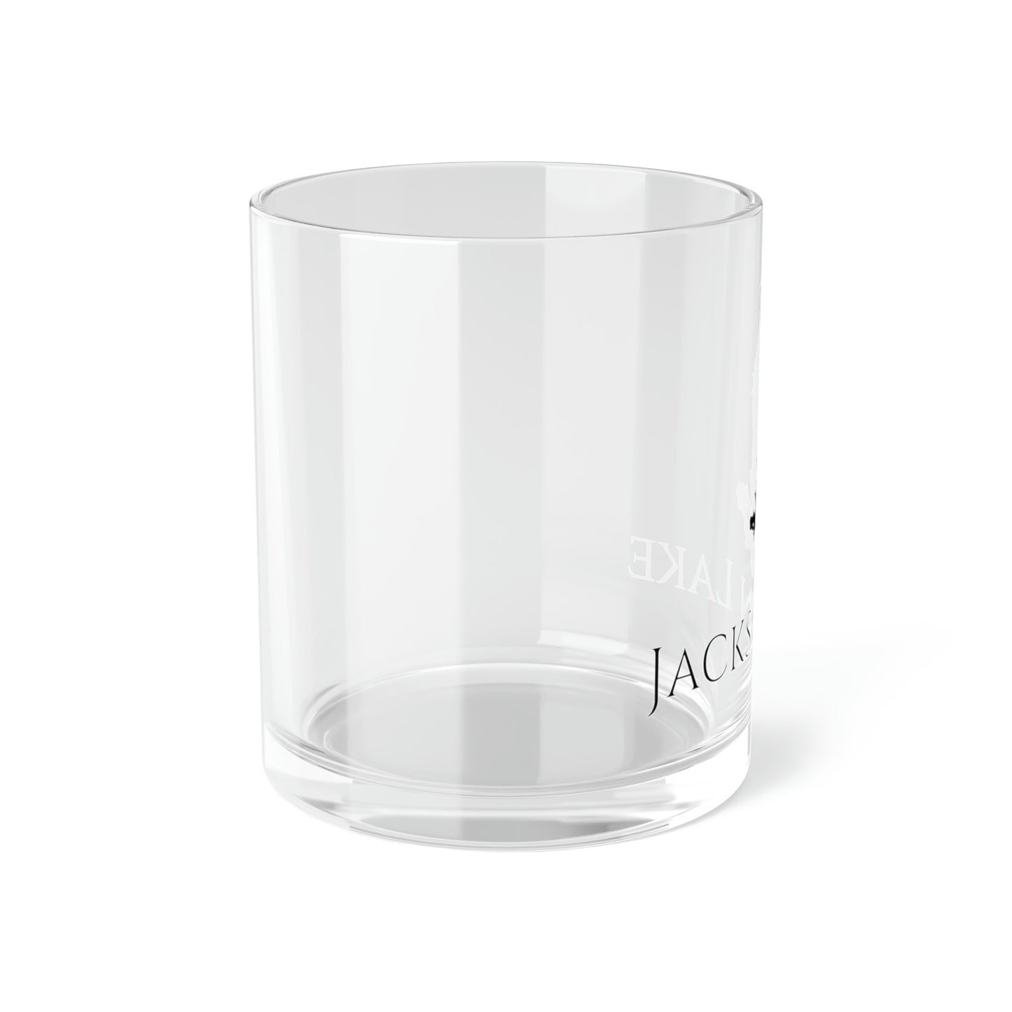 Jackson Lake Bar Glass, Wyoming lake gift - 10oz Left Side View