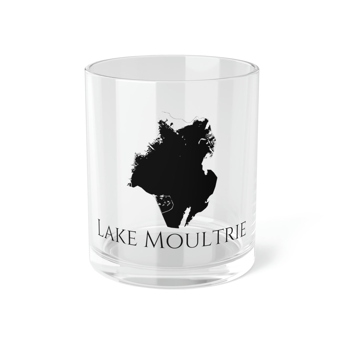 Lake Moultrie Bar Glass, South Carolina lake gift - 10oz Front View