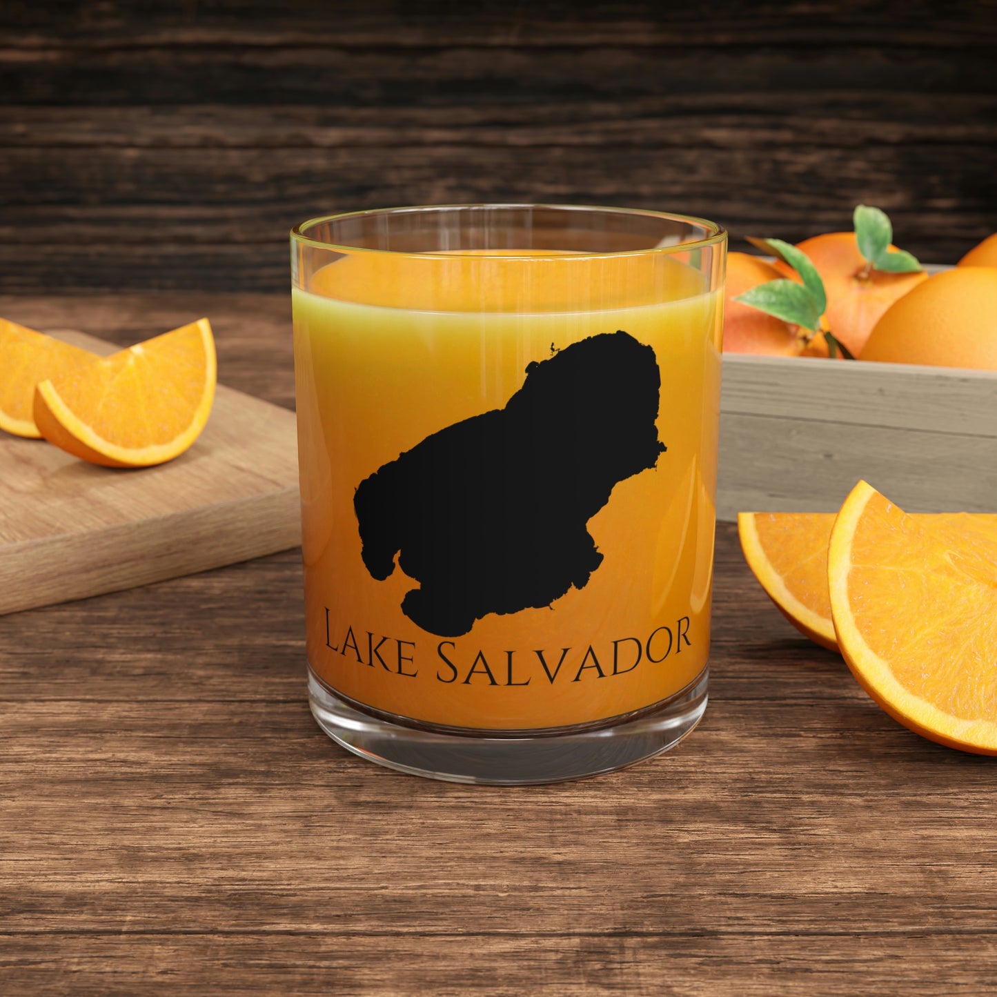 Lake Salvador Bar Glass, Louisiana lake gift - 10oz Orange Juice View