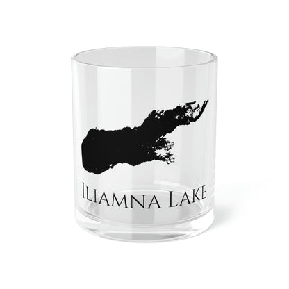 Iliamna Lake Bar Glass, Alaska lake gift - 10oz Front View