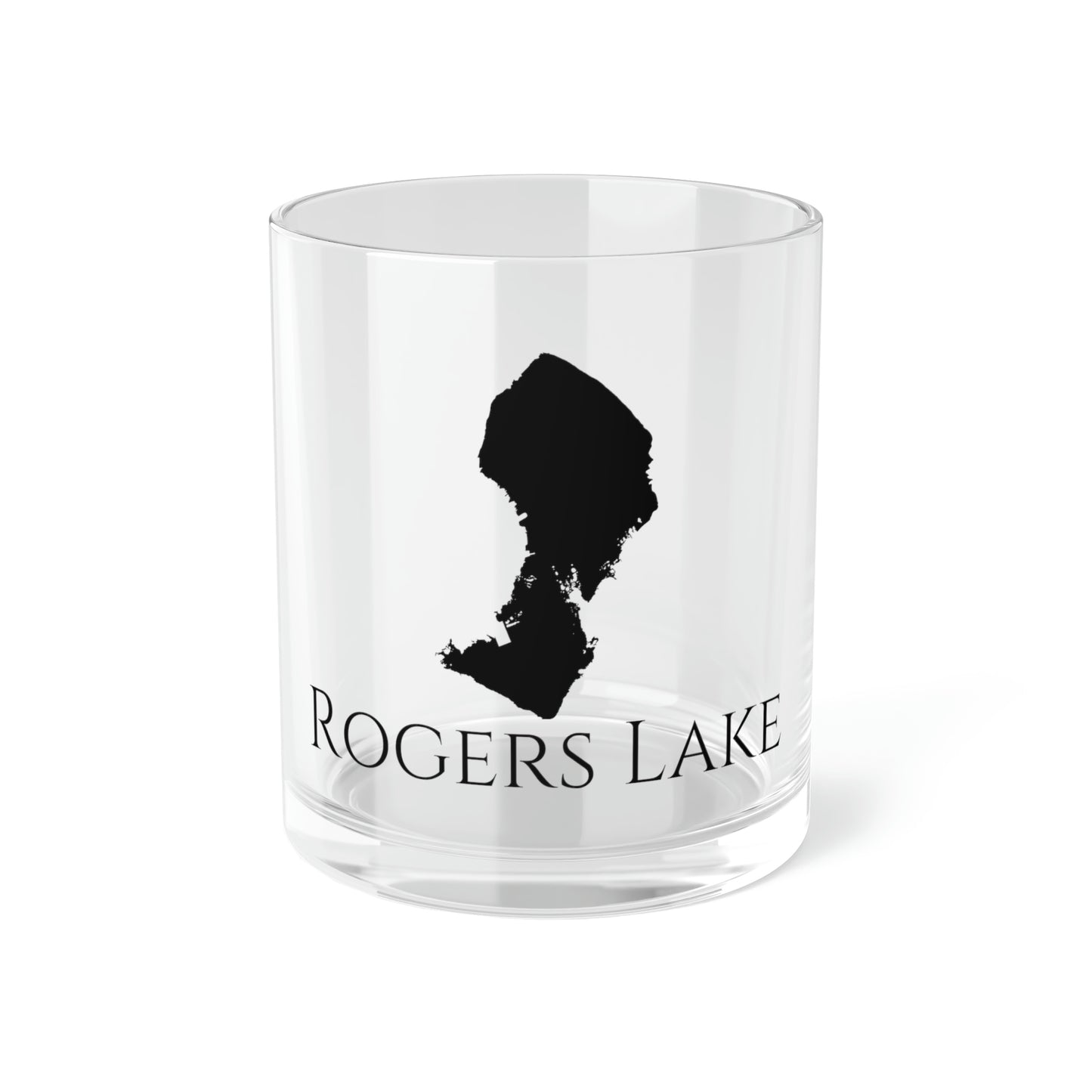 Rogers Lake Bar Glass, California lake gift - 10oz Front View