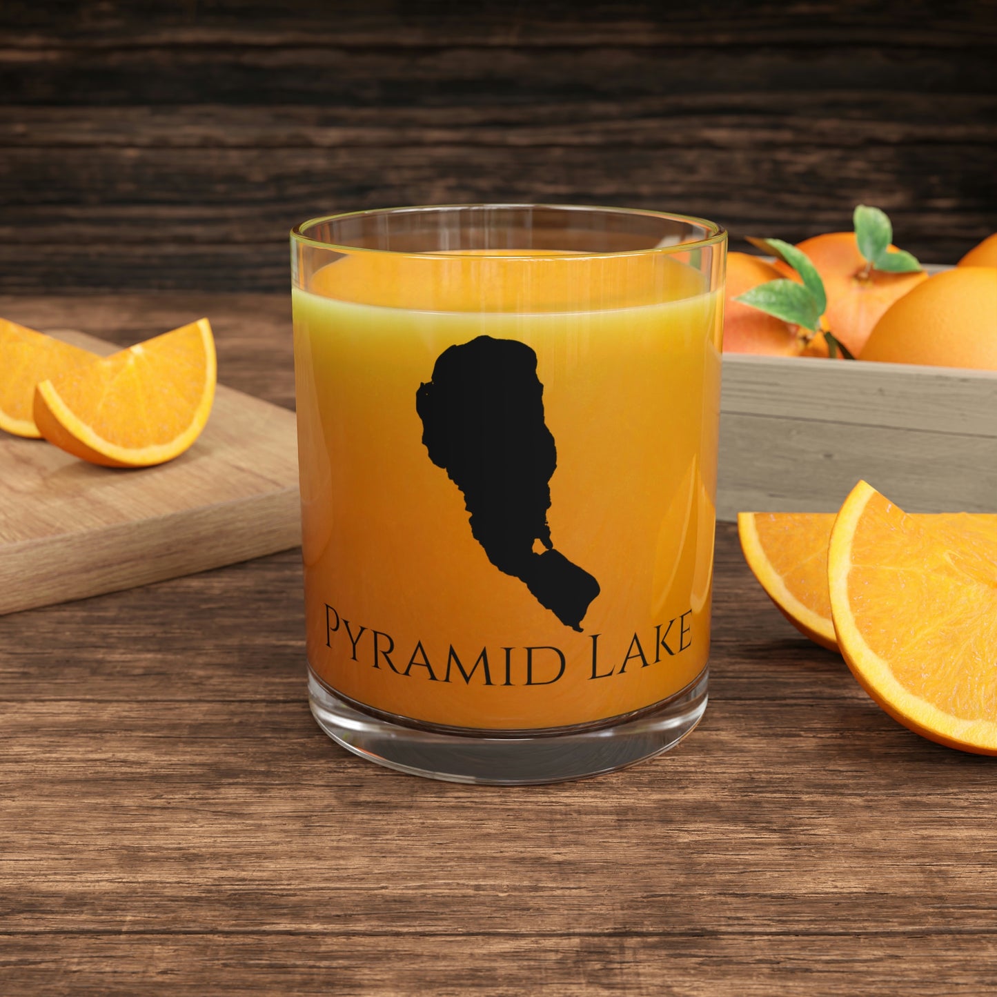 Pyramid Lake Bar Glass, Nevada lake gift - 10oz Orange Juice View