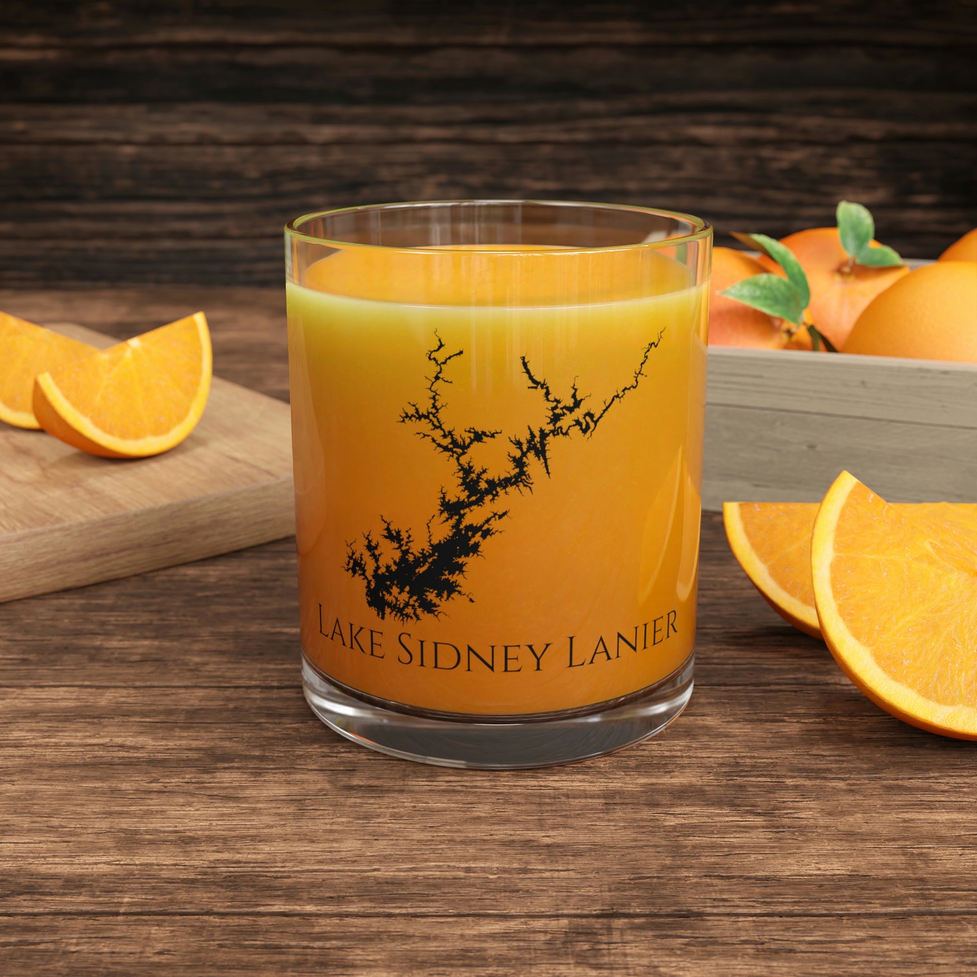 Lake Sidney Lanier Bar Glass, Georgia lake gift - 10oz Orange Juice View