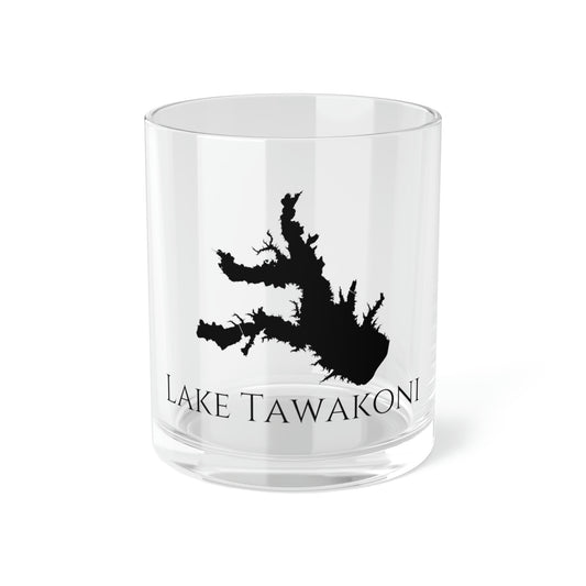 Lake Tawakoni Bar Glass, Texas lake gift - 10oz Front View