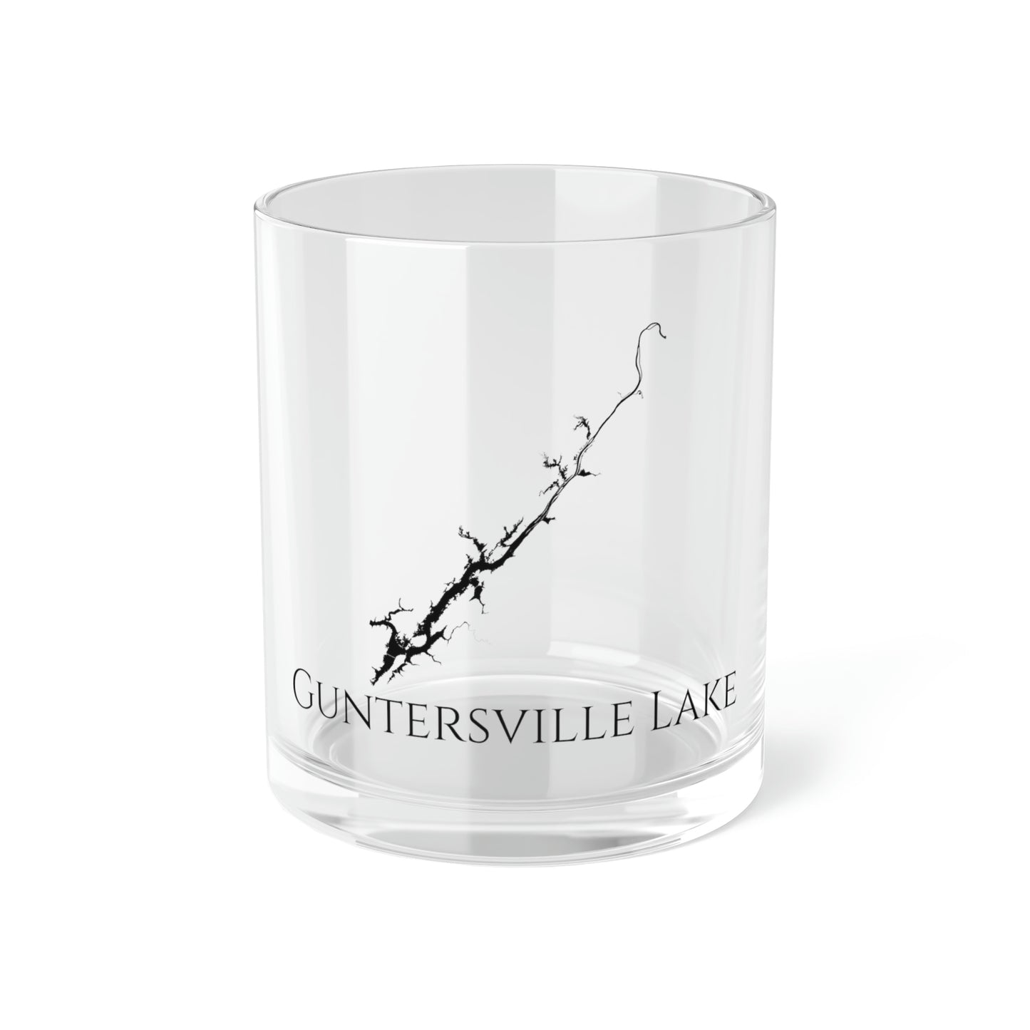 Guntersville Lake Bar Glass, Georgia lake gift - 10oz Front View